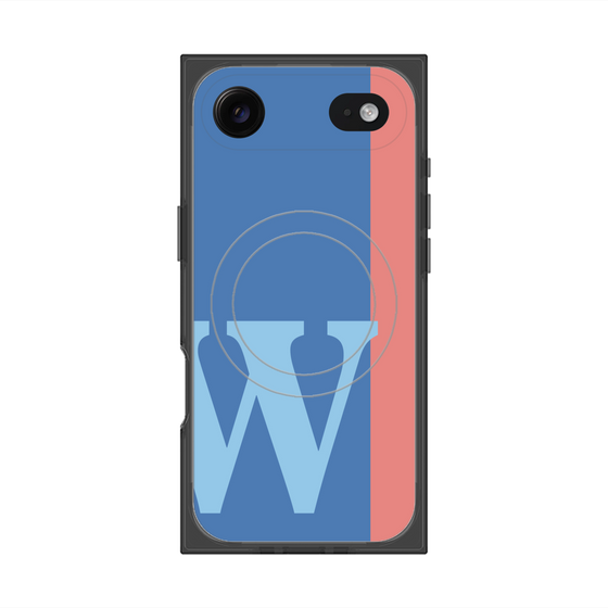 Premium Square Case with MagSafe［ Original - initial color line - W blue ］