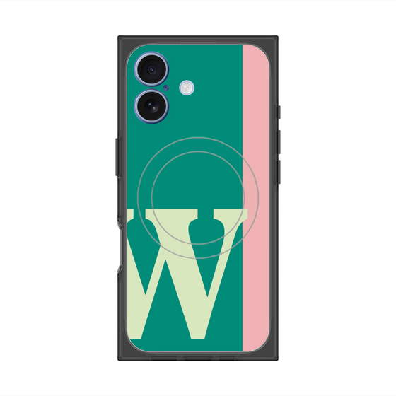 Premium Square Case with MagSafe［ Original - initial color line - W green ］