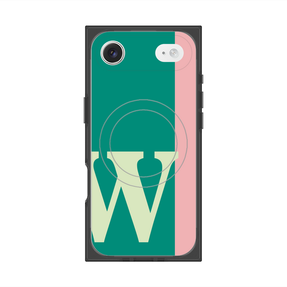 Premium Square Case with MagSafe［ Original - initial color line - W green ］