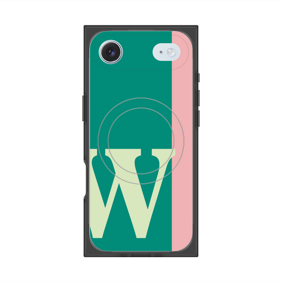 Premium Square Case with MagSafe［ Original - initial color line - W green ］