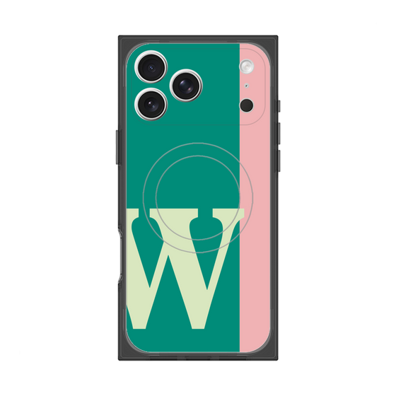 Premium Square Case with MagSafe［ Original - initial color line - W green ］