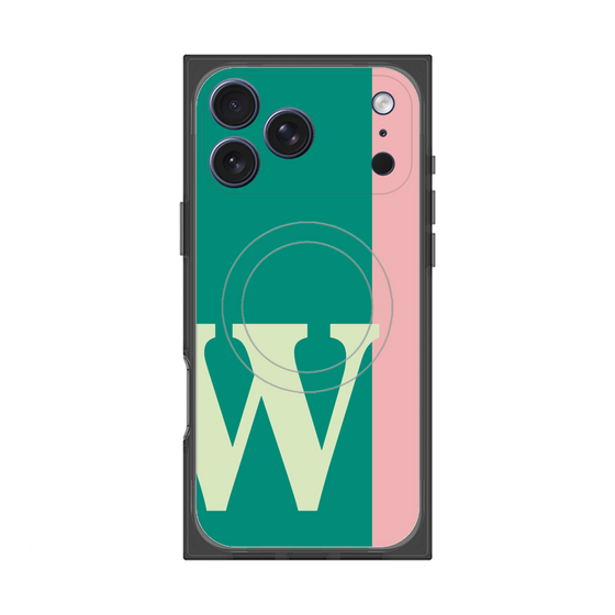 Premium Square Case with MagSafe［ Original - initial color line - W green ］