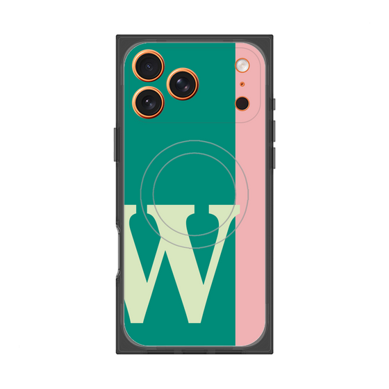 Premium Square Case with MagSafe［ Original - initial color line - W green ］