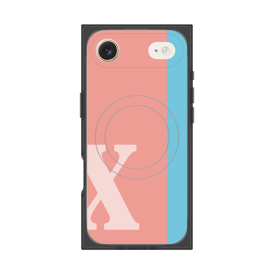 Premium Square Case with MagSafe［ Original - initial color line - X pink ］