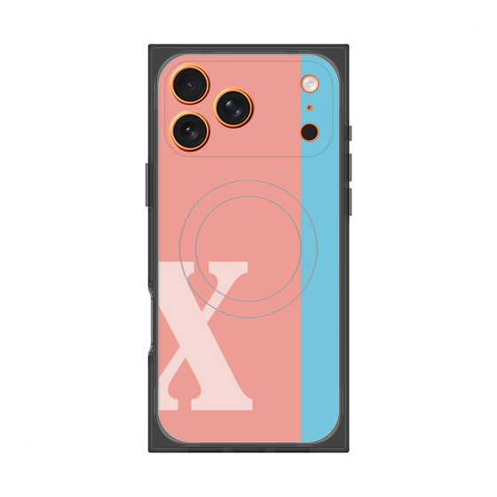 Premium Square Case with MagSafe［ Original - initial color line - X pink ］