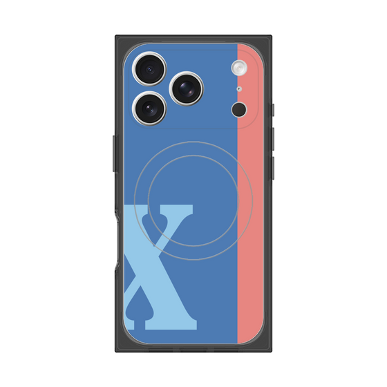 Premium Square Case with MagSafe［ Original - initial color line - X blue ］