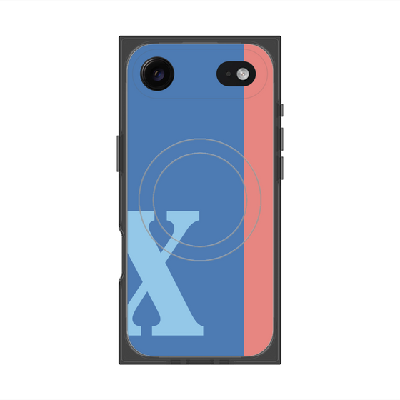 Premium Square Case with MagSafe［ Original - initial color line - X blue ］