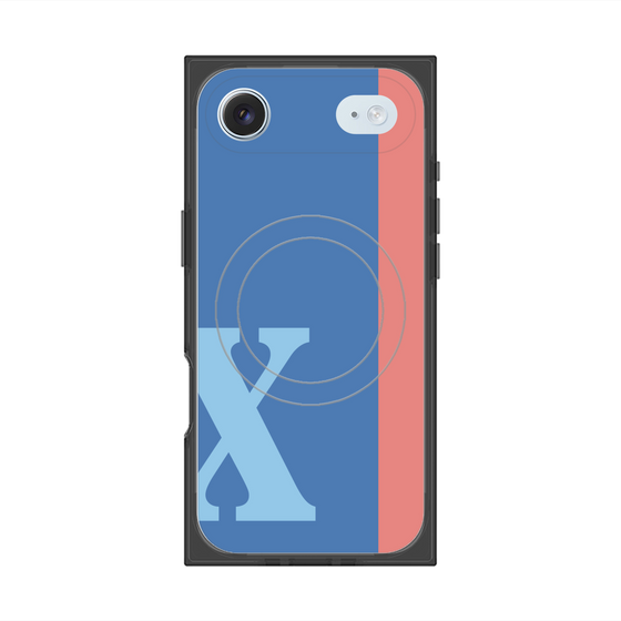Premium Square Case with MagSafe［ Original - initial color line - X blue ］