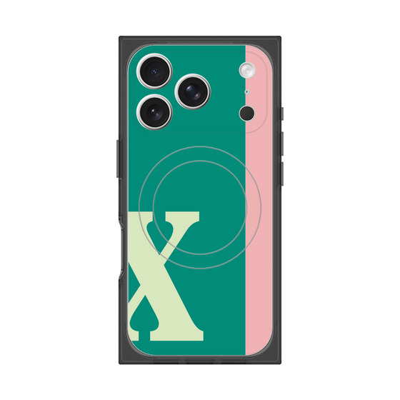 Premium Square Case with MagSafe［ Original - initial color line - X green ］