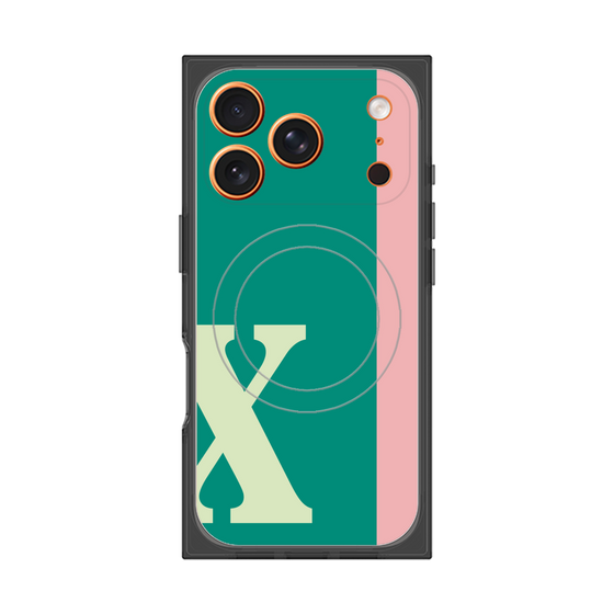 Premium Square Case with MagSafe［ Original - initial color line - X green ］