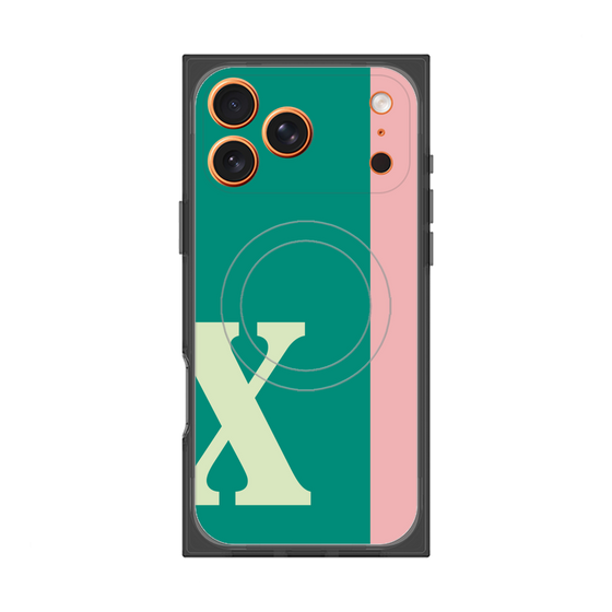 Premium Square Case with MagSafe［ Original - initial color line - X green ］