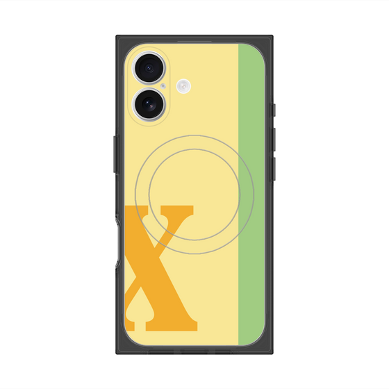Premium Square Case with MagSafe［ Original - initial color line - X yellow ］