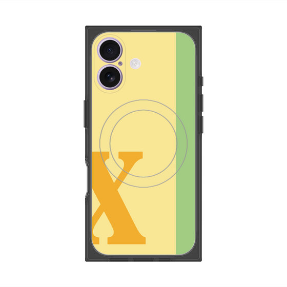 Premium Square Case with MagSafe［ Original - initial color line - X yellow ］
