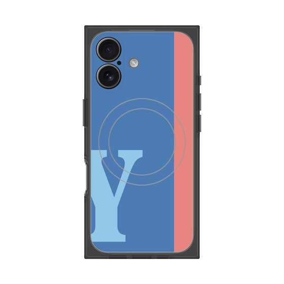 Premium Square Case with MagSafe［ Original - initial color line - Y blue ］