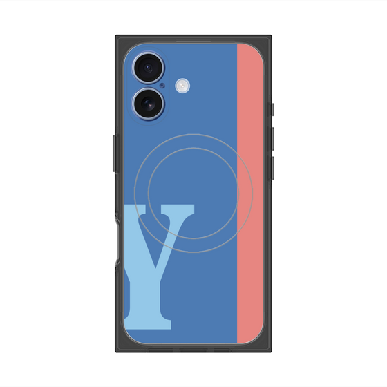 Premium Square Case with MagSafe［ Original - initial color line - Y blue ］