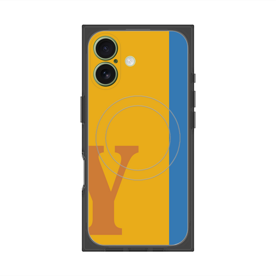 Premium Square Case with MagSafe［ Original - initial color line - Y orange ］