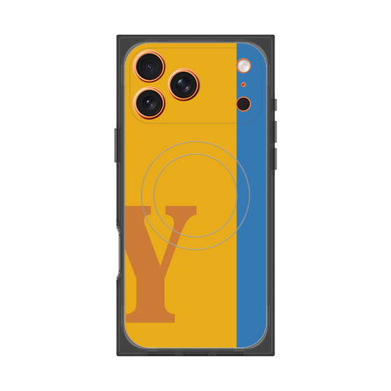 Premium Square Case with MagSafe［ Original - initial color line - Y orange ］