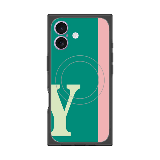 Premium Square Case with MagSafe［ Original - initial color line - Y green ］
