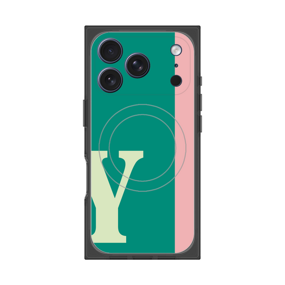 Premium Square Case with MagSafe［ Original - initial color line - Y green ］