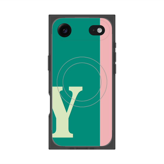 Premium Square Case with MagSafe［ Original - initial color line - Y green ］