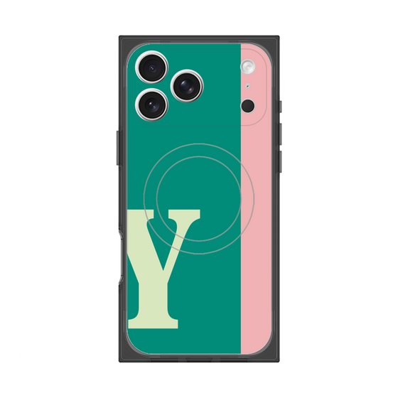 Premium Square Case with MagSafe［ Original - initial color line - Y green ］