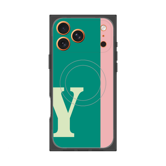 Premium Square Case with MagSafe［ Original - initial color line - Y green ］
