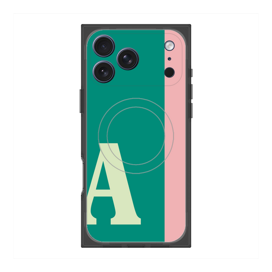 Premium Square Case with MagSafe［ Original - initial color line - A green ］