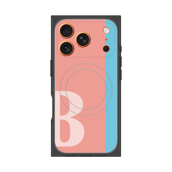 Premium Square Case with MagSafe［ Original - initial color line - B pink ］