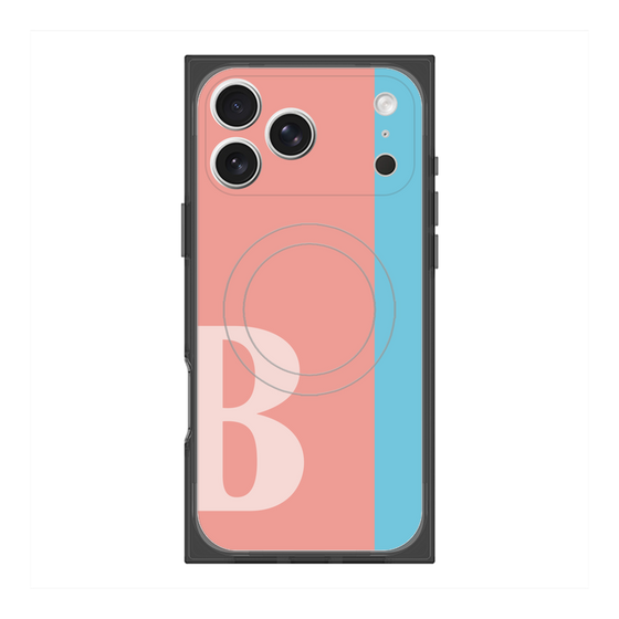 Premium Square Case with MagSafe［ Original - initial color line - B pink ］
