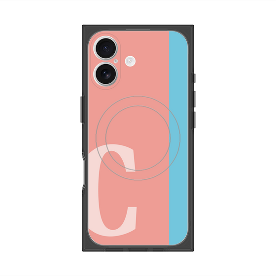Premium Square Case with MagSafe［ Original - initial color line - C pink ］