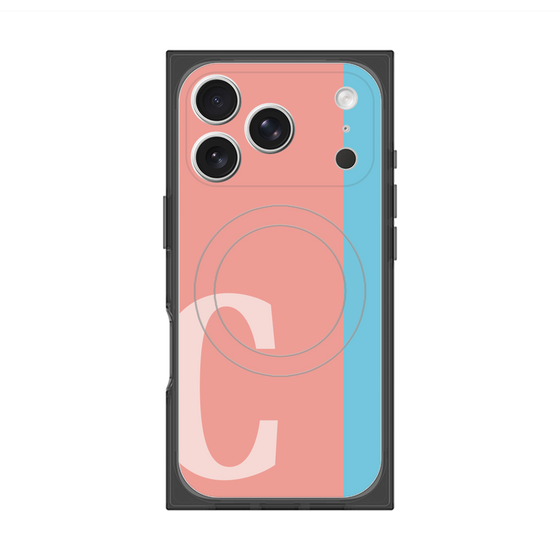 Premium Square Case with MagSafe［ Original - initial color line - C pink ］