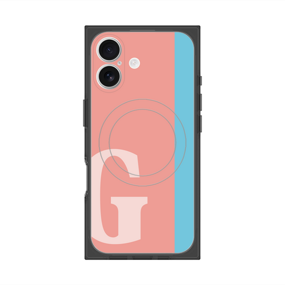 Premium Square Case with MagSafe［ Original - initial color line - G pink ］