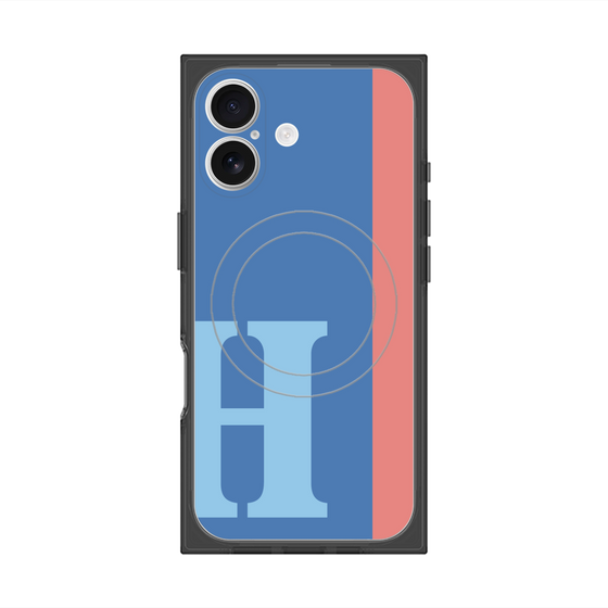 Premium Square Case with MagSafe［ Original - initial color line - H blue ］