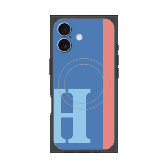Premium Square Case with MagSafe［ Original - initial color line - H blue ］