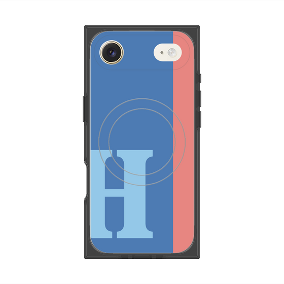 Premium Square Case with MagSafe［ Original - initial color line - H blue ］