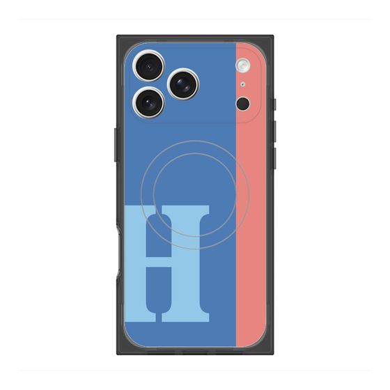 Premium Square Case with MagSafe［ Original - initial color line - H blue ］