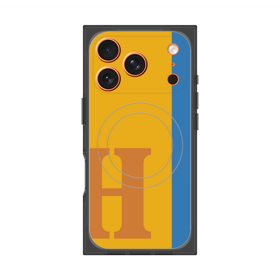 Premium Square Case with MagSafe［ Original - initial color line - H orange ］