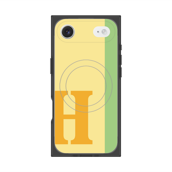 Premium Square Case with MagSafe［ Original - initial color line - H yellow ］