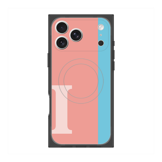 Premium Square Case with MagSafe［ Original - initial color line - I pink ］
