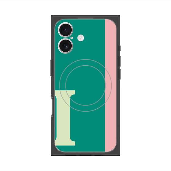 Premium Square Case with MagSafe［ Original - initial color line - I green ］