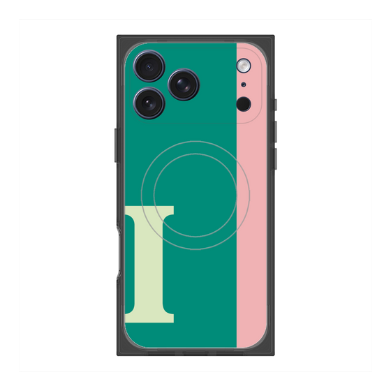 Premium Square Case with MagSafe［ Original - initial color line - I green ］
