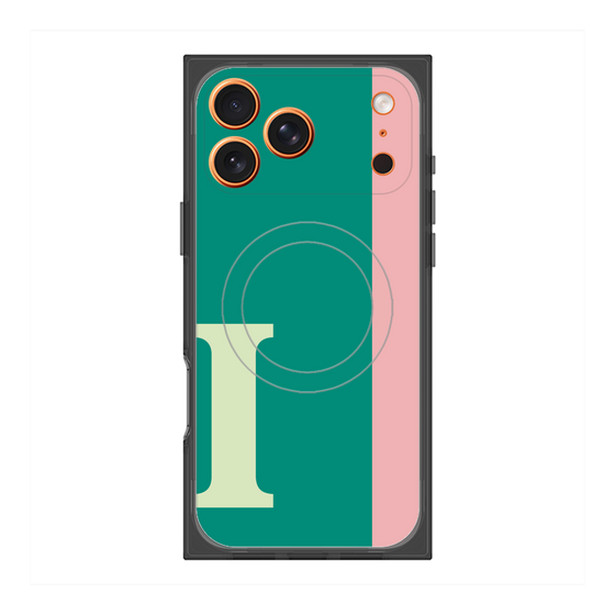 Premium Square Case with MagSafe［ Original - initial color line - I green ］