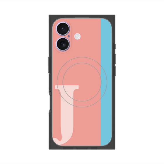 Premium Square Case with MagSafe［ Original - initial color line - J pink ］