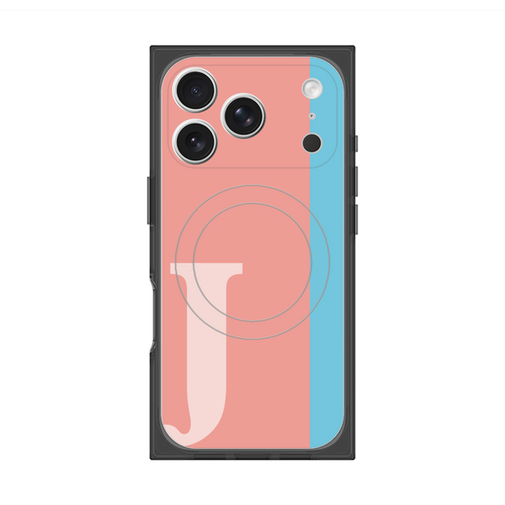 Premium Square Case with MagSafe［ Original - initial color line - J pink ］