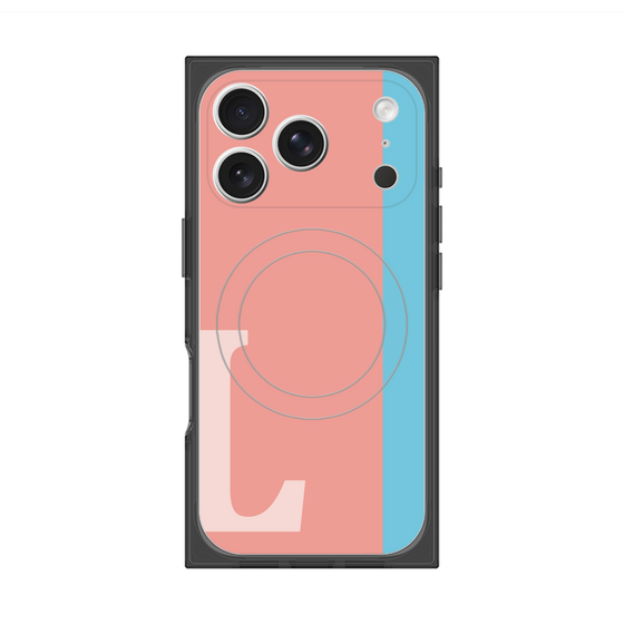 Premium Square Case with MagSafe［ Original - initial color line - L pink ］