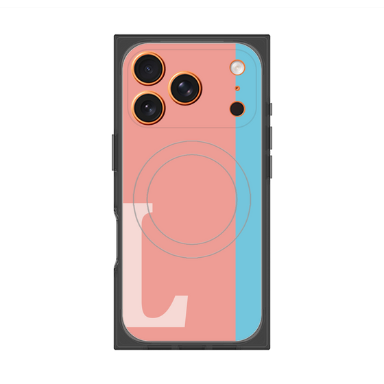 Premium Square Case with MagSafe［ Original - initial color line - L pink ］