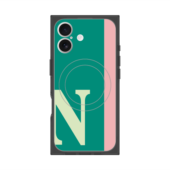 Premium Square Case with MagSafe［ Original - initial color line - N green ］