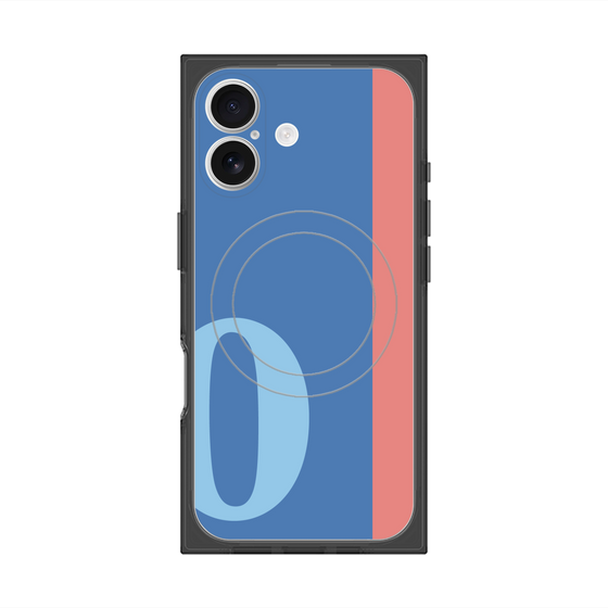 Premium Square Case with MagSafe［ Original - initial color line - O blue ］