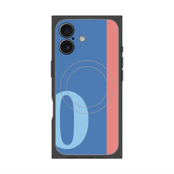 Premium Square Case with MagSafe［ Original - initial color line - O blue ］