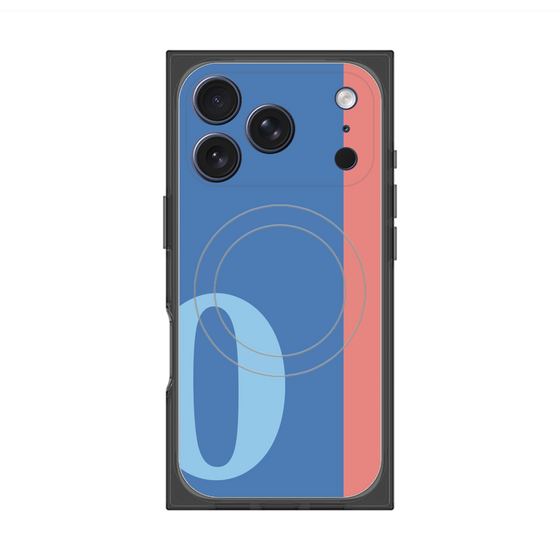 Premium Square Case with MagSafe［ Original - initial color line - O blue ］